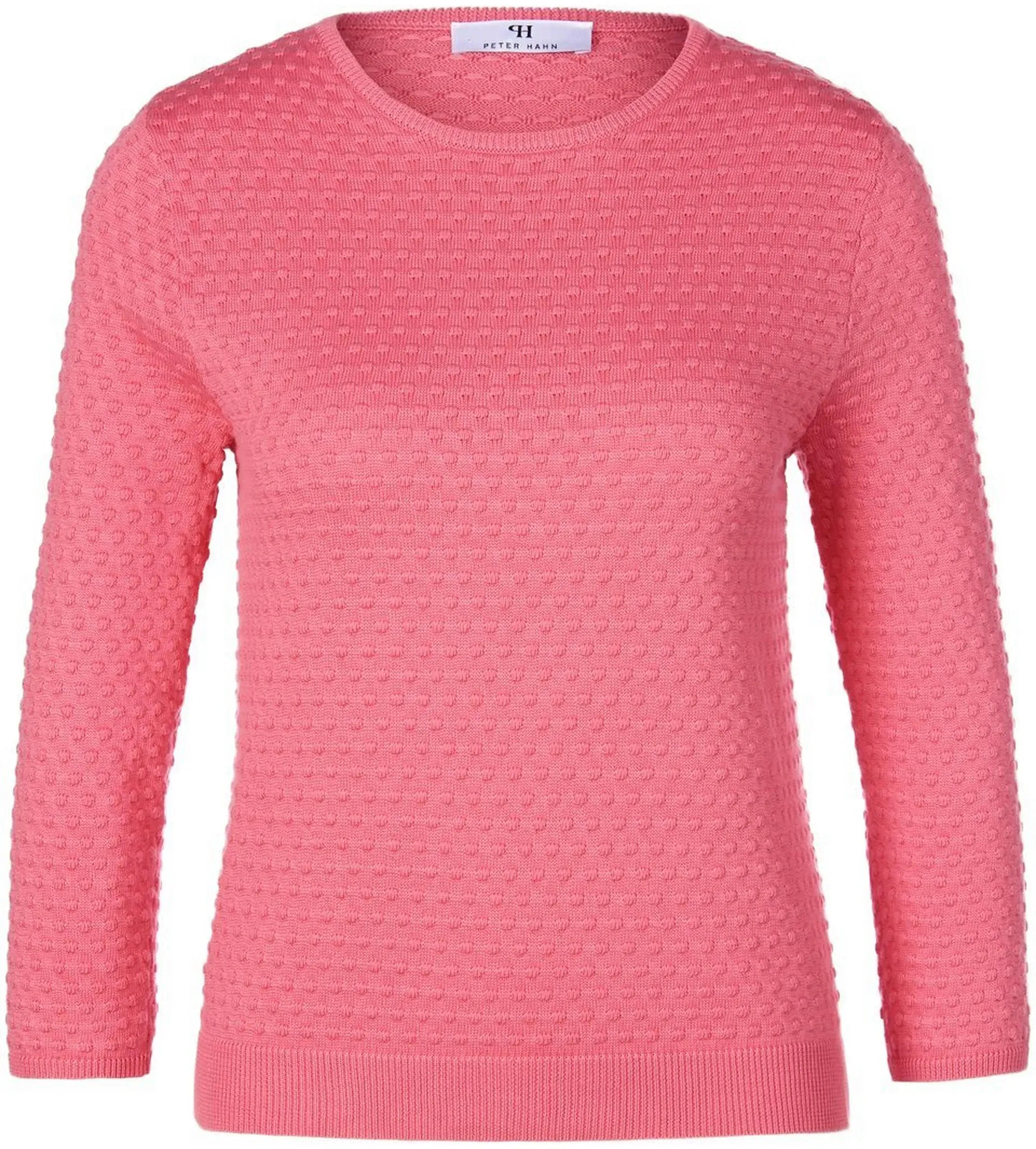 Pull col rond  Peter Hahn fuchsia