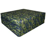 Klappmatratze Klappmatratze Gästematratze "CAMO" M - 180x65x7cm, FORTISLINE blau
