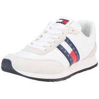 Tommy Hilfiger Tommy Jeans Herren Runner Sneaker Schuhe, Weiß (White), 40 EU - 40 EU
