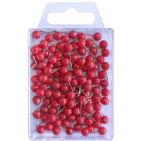 Wedo 56102 Markierungsnadeln (Rundkopfnadeln, Nadellänge 16 mm, Kopfdurchmesser 6 mm) 100 Stück,
