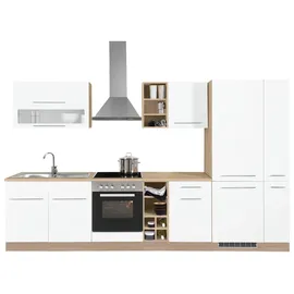 kochstation Küchenzeile KS-Eton 330 cm weiß