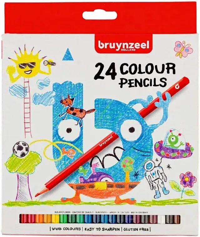 BRUYNZEEL Buntstifte 24 Stück 4+
