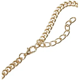 URBAN CLASSICS Dollar Diamond Necklace Gold / Weiß