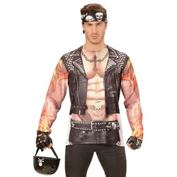 3D Biker Bad Boy Herren Shirt - XL