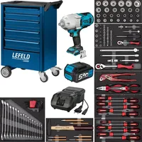 Gedore Werkstattwagen 119-tlg. inkl. Hazet Akku Schlagschrauber, 5,0 Ah