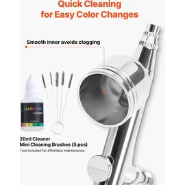 Vevor Airbrush Set 3 Pistolen 0,3/0,3/0,5 mm Acrylfarbe