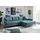 trends by hg Ecksofa Polyester 2-Sitzer Blau