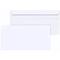 MAILmedia Briefumschläge DIN lang ohne Fenster weiß selbstklebend 1.000