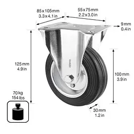 Wagner design yourself Transportgeräte-Bockrolle RO 8104