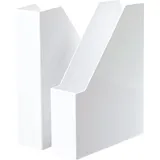 HAN Stehsammler i-LINE – 2 STÜCK, eleganter, moderner High-End Stehsammler für Hefte, Zeitschriften und Mappen bis Format DIN A4/C4, weiß, 16501-12