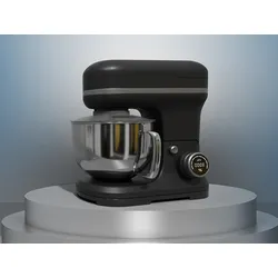 MEDION Küchenmaschine "MD 18430, 8 Geschwindigkeitsstufen, Impulsfunktion, 5L Rührschüssel", schwarz, B:44,2cm H:35,4cm T:23,7cm, Küchenmaschinen, Mit umfangreichem Zubehör-Set, Mixeraufsatz, Fleischwolf-Aufsatz