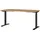 Germania JET höhenverstellbarer Schreibtisch grandson-eiche rechteckig, T-Fuß-Gestell schwarz 160,0 x 80,0 cm