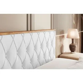 altdecor Boxspringbett 160 x 200 cm H3 Weiß