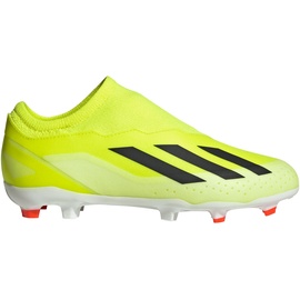 adidas X Crazyfast League Laceless Firm-Ground Fußballschuhe Kinder AEQ4 - tesoye/cblack/ftwwht 38 2/3