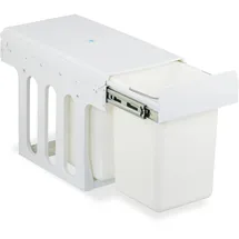 Relaxdays Einbaumülleimer 16 l Weiß