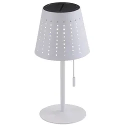 LED Tischleuchte, weiss, dimmbar, solarbetrieben, modern, kabellos