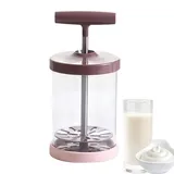 Manueller Sahnebehälter, Manueller Sahnespender, Schlagsahnespender, Ergonomischer Komfort-Griffspender Aus Edelstahl Für Salatdressings Für Ladenküchensalat