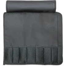 Friedr. Dick F. DICK Textil-Rolltasche ohne Inhalt (Rolltasche für Garnierwerkzeuge, Tasche unbestückt, mit 7 Fächern, Messertasche schwarz) 81061010