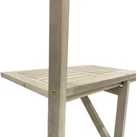 Estexo Balkonhängetisch Balkontisch Hängetisch Klapptisch Balkon Tisch Weiß Klappbar