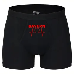 multifanshop Herren Boxer Short - Bayern - Herzschlag - Druck rot - Unterwäsche