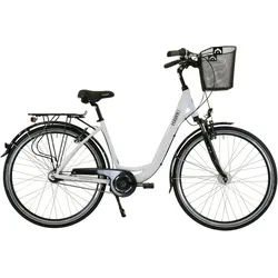 HAWK City Wave Deluxe Plus inkl. Korb Damenfahrrad 26 Zoll 7-Gang Nabenschaltung 44 CM