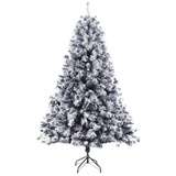 SVITA Künstlicher Weihnachtsbaum Schnee Deko, Tannenbaum Kunstbaum PVC, 210 cm