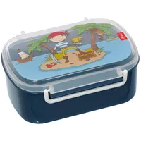 Sigikid 25004 Brotzeitbox Sammy Samoa Lunchbox BPA-frei Mädchen und Jungen empfohlen ab 2 Jahren blau, 17 x 11 x 7 cm