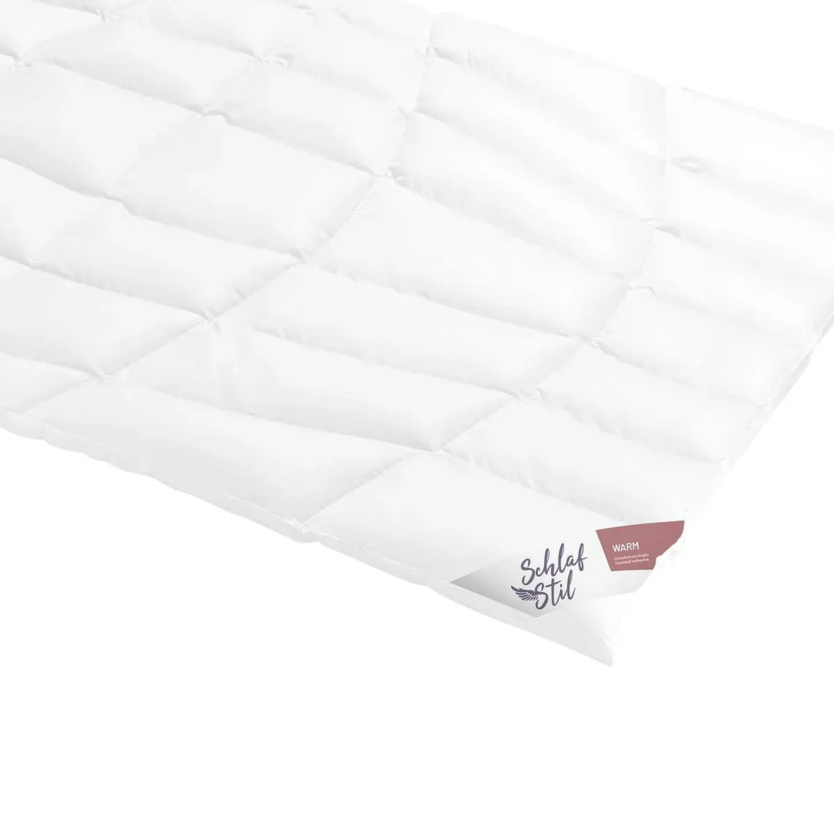 Schlafstil Daunendecke D1000 warm, Füllung: 100% Eiderdaunen 155x220 cm