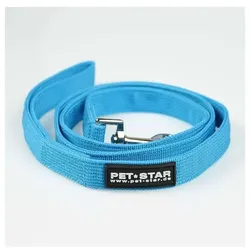 Pet-Star Leine (passend zum Pet-Star Softgeschirr / Netzgeschirr) - Blau