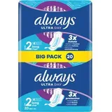 Always Ultra-Binden Day Long, 2, mit Flügeln, Big Pack