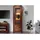 Massivmoebel24 Vitrine Brooklyn 60 x 40 x 178 cm Braun