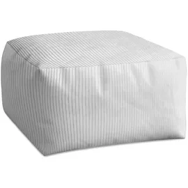 DreamRoots Sitzsack, Grau, Hellgrau, Textil, 70x40x70 cm, Oeko-Tex® Standard 100, Wohnzimmer, Hocker, Poufs