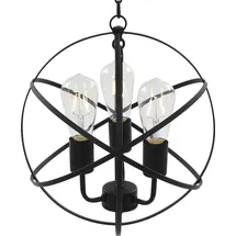 vidaXL 3-flg. 30 cm Kugel schwarz