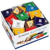 Ritter-Sport Minischokolade Mini Bunter Mix, Vorratsbox, sortiert, 84 Stück