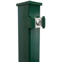 KRAUS Zaunpfosten Modell P mit Edelstahlplättchen, Zaunpfosten 4x6x200 cm, für Höhe 143 cm grün