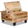 vidaXL Couchtisch Raues Mangoholz 70x70x40 cm