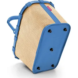 Reisenthel carrybag frame raffia blue