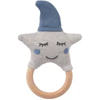 nordic coast company Baby Rassel Stern Blau/Grau