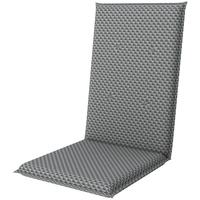 Doppler Liegenauflage Living  (Grau Rattan, L x B x H: 119 x 48 x 6 cm, 55 % Polyester, 45 % Baumwolle, Hochlehner)