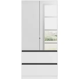Rauch »Kleiderschrank Schrank Garderobe Wäscheschrank COSTA in 3 Breiten«, mit Spiegel, grifflose Front und Push-to-Open Funktion MADE IN GERMANY