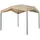 Tepro Pavillon-Ersatzdach TEPRO "für Pavillon Marabo, grau", grau (taupe), Pavillondächer, BxT: 305x305 cm