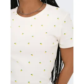 Only Onlfenja Life Ss AOP Top JRS Weiß M
