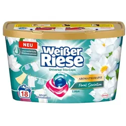 Weißer Riese Universalwaschmittel Trio Caps »Aromatherapie Lotus« 18 WL blau