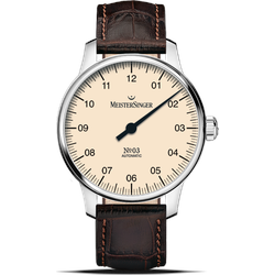 Meistersinger Klassik No.03 BM9903 - elfenbein,braun - 38mm