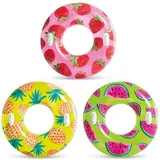 Intex Tropical Fruit Schwimmreifen, 3 sort., 107 cm