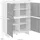 OTTO home Morgan Midischrank Hochkommode 100 x 120 x 35 cm Braun/Weiß