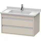 Duravit Waschtischunterschrank 2 Auszüge 80 x 48 x 45,5 cm Taupe Matt