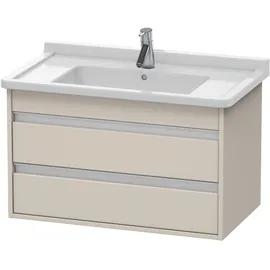 Duravit Waschtischunterschrank 2 Auszüge 80 x 48 x 45,5 cm Taupe Matt