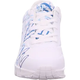 SKECHERS UNO Spread The Love Damen Weite M Weiß/Blau/Türkis 37