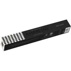 Nespresso Paris Espresso Original Line 10 Espresso Kaffeekapseln Schwarz/Weiß 40 ml Getreide- & Gebäckaroma mit Zitrusnote